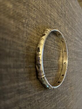 Brighton Silver Heart Bangle Bracelet